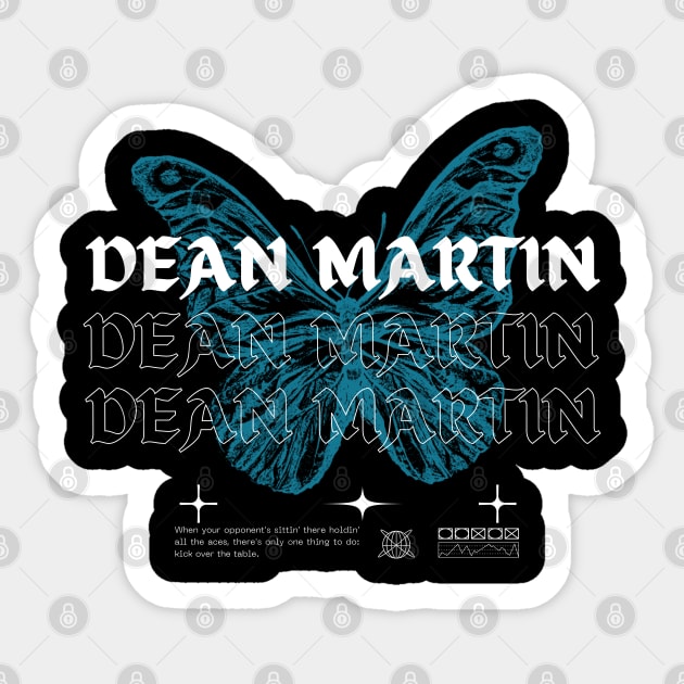 Dean Martin // Butterfly Sticker by Saint Maxima